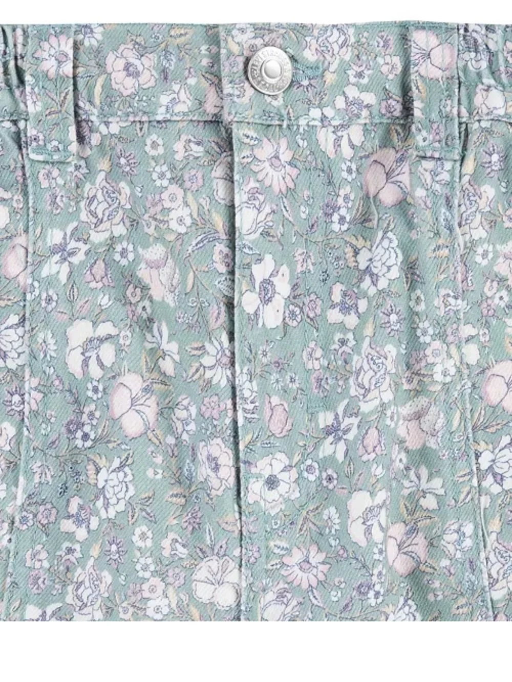 Levi’s Big Girls Twill High-Rise Baggy Floral Cargo Pants | Size 10